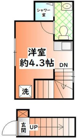 東川口駅 徒歩9分 2階の物件間取画像